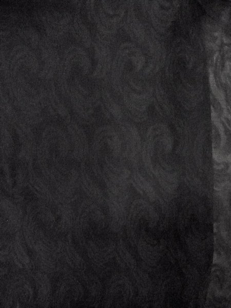 画像3: N1102F 女性用羽織  シルク(正絹) 黒,  【中古】【USED】【リサイクル】 ★☆☆☆☆【N1102F】 (3)