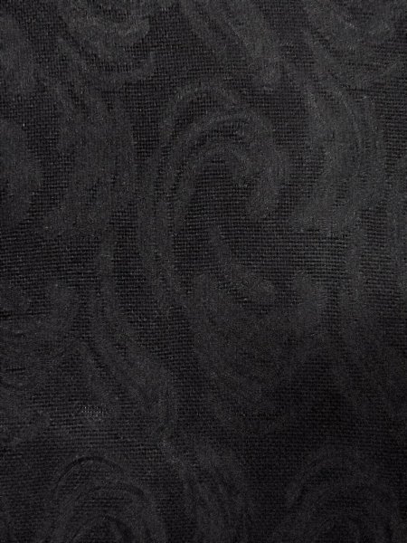 画像6: N1102F 女性用羽織  シルク(正絹) 黒,  【中古】【USED】【リサイクル】 ★☆☆☆☆【N1102F】 (6)