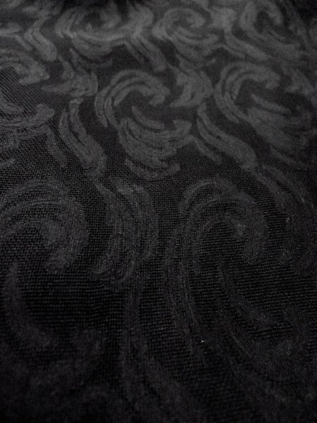 画像10: N1102F 女性用羽織  シルク(正絹) 黒,  【中古】【USED】【リサイクル】 ★☆☆☆☆【N1102F】 (10)