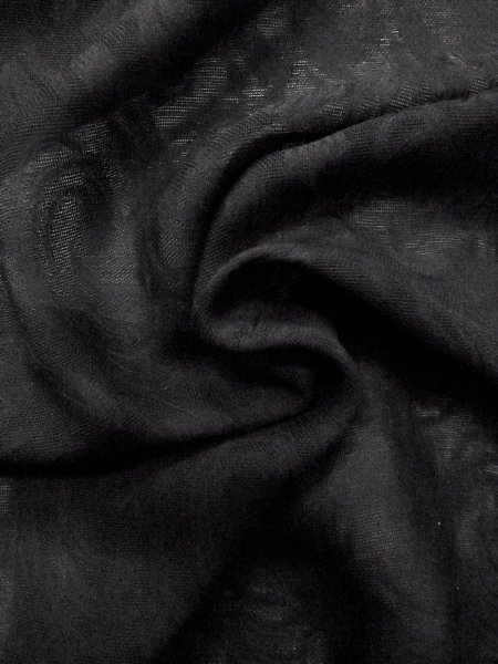 画像11: N1102F 女性用羽織  シルク(正絹) 黒,  【中古】【USED】【リサイクル】 ★☆☆☆☆【N1102F】 (11)