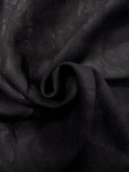 画像12: N1102F 女性用羽織  シルク(正絹) 黒,  【中古】【USED】【リサイクル】 ★☆☆☆☆【N1102F】 (12)