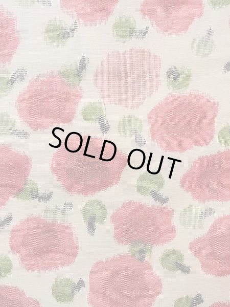 画像5: N1112T 女性用単衣  ウール アイボリー, 花 【中古】【USED】【リサイクル】 ★☆☆☆☆【N1112T】 (5)