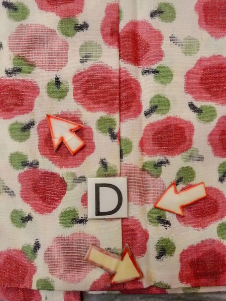 画像17: N1112T 女性用単衣  ウール アイボリー, 花 【中古】【USED】【リサイクル】 ★☆☆☆☆【N1112T】 (17)