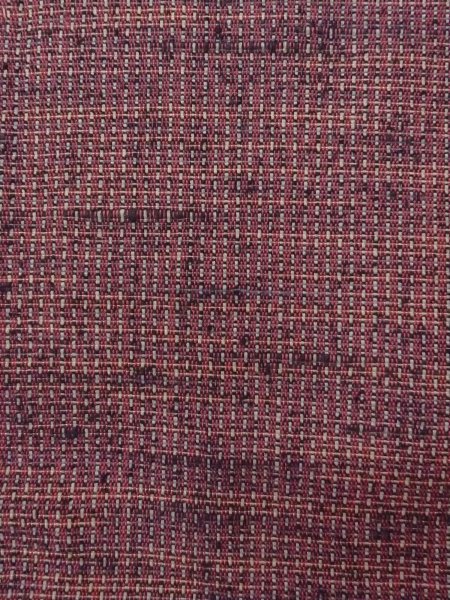 画像7: N1112Z 女性用単衣  ウール 深い赤色, チェック柄 【中古】【USED】【リサイクル】 ★★★★☆【N1112Z】 (7)