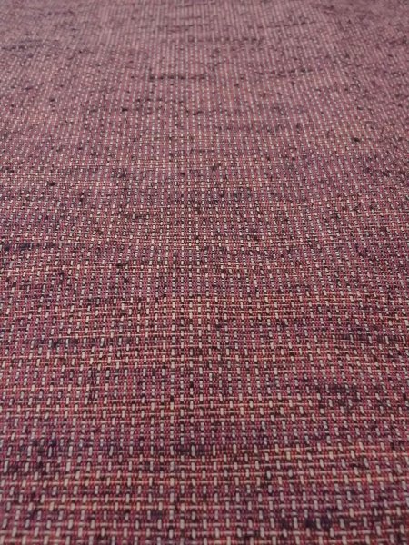 画像9: N1112Z 女性用単衣  ウール 深い赤色, チェック柄 【中古】【USED】【リサイクル】 ★★★★☆【N1112Z】 (9)