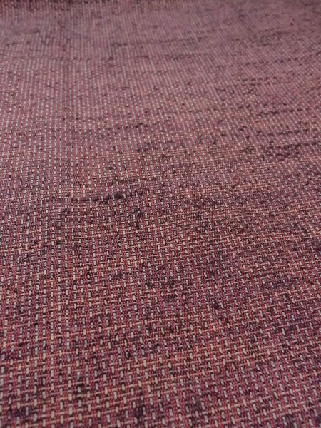 画像10: N1112Z 女性用単衣  ウール 深い赤色, チェック柄 【中古】【USED】【リサイクル】 ★★★★☆【N1112Z】 (10)