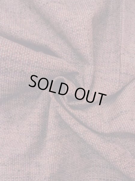 画像11: N1112Z 女性用単衣  ウール 深い赤色, チェック柄 【中古】【USED】【リサイクル】 ★★★★☆【N1112Z】 (11)