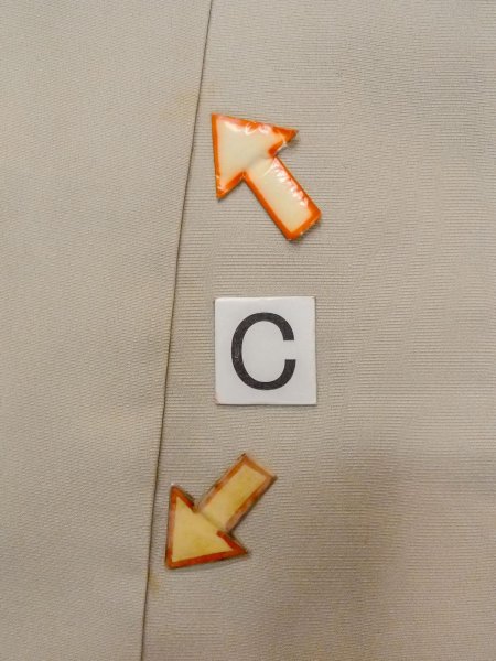 画像22: N1126P 女性用訪問着  シルク(正絹) 淡いベージュ, 桜 【中古】【USED】【リサイクル】 ★★☆☆☆【N1126P】 (22)