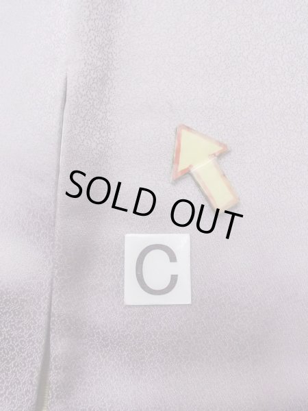 画像21: N1126S 女性用訪問着  シルク（正絹） 淡い灰色がかった藤色, ききょう 【中古】【USED】【リサイクル】 ★★★☆☆【N1126S】 (21)