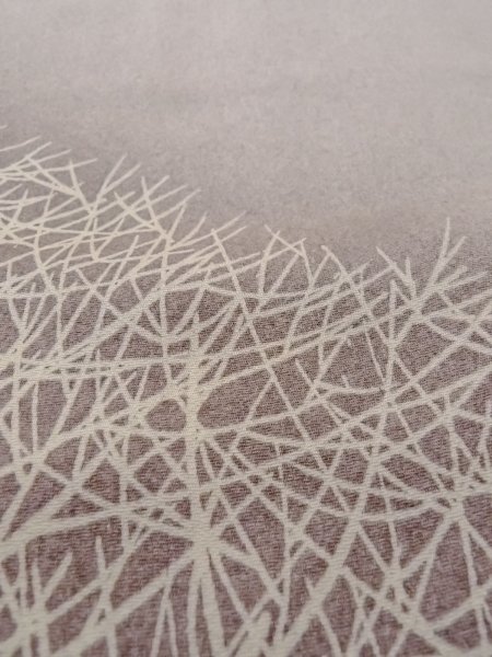 画像13: N1126X 女性用訪問着  シルク(正絹) 淡い紫色, 鳥 【中古】【USED】【リサイクル】 ★★★☆☆【N1126X】 (13)