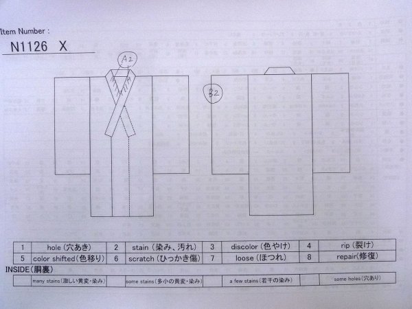 画像18: N1126X 女性用訪問着  シルク(正絹) 淡い紫色, 鳥 【中古】【USED】【リサイクル】 ★★★☆☆【N1126X】 (18)