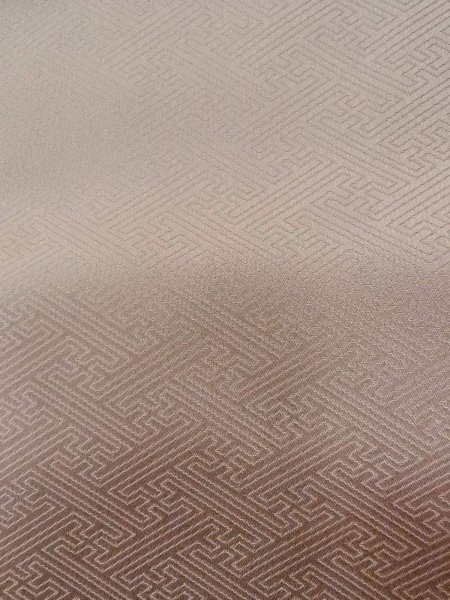 画像9: N1126Y 女性用訪問着  シルク（正絹） 淡いえんじ, 菊 【中古】【USED】【リサイクル】 ★★★☆☆【N1126Y】 (9)