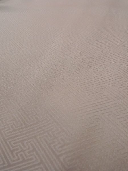 画像13: N1126Y 女性用訪問着  シルク（正絹） 淡いえんじ, 菊 【中古】【USED】【リサイクル】 ★★★☆☆【N1126Y】 (13)