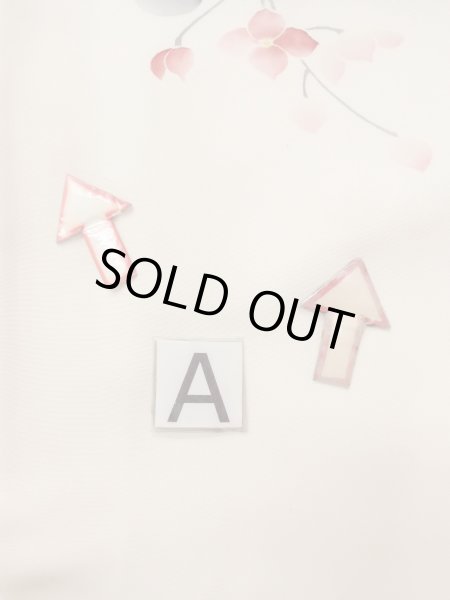 画像17: N1127A 女性用訪問着  シルク（正絹） アイボリー, 花 【中古】【USED】【リサイクル】 ★★☆☆☆【N1127A】 (17)