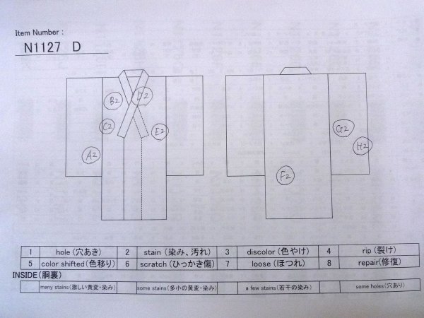 画像21: N1127D 女性用振袖  シルク（正絹） 淡い桃色, 梅 【中古】【USED】【リサイクル】 ★★★☆☆【N1127D】 (21)