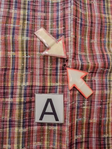 画像14: N1210A 女性用単衣  ウール マルチカラー, チェック柄 【中古】【USED】【リサイクル】 ★☆☆☆☆【N1210A】 (14)