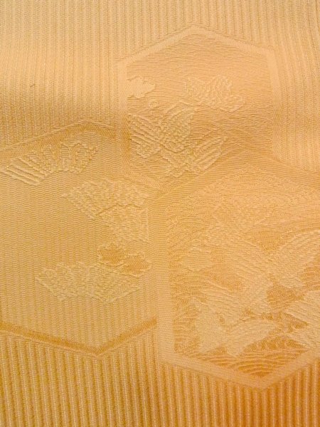 画像9: N1210E 女性用色無地  シルク(正絹) 淡い山吹,  【中古】【USED】【リサイクル】 ★★★☆☆【N1210E】 (9)