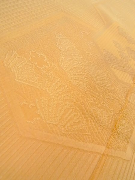 画像12: N1210E 女性用色無地  シルク(正絹) 淡い山吹,  【中古】【USED】【リサイクル】 ★★★☆☆【N1210E】 (12)