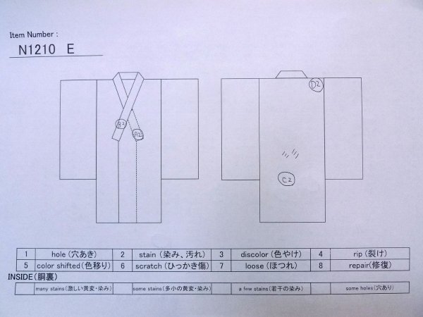 画像18: N1210E 女性用色無地  シルク(正絹) 淡い山吹,  【中古】【USED】【リサイクル】 ★★★☆☆【N1210E】 (18)