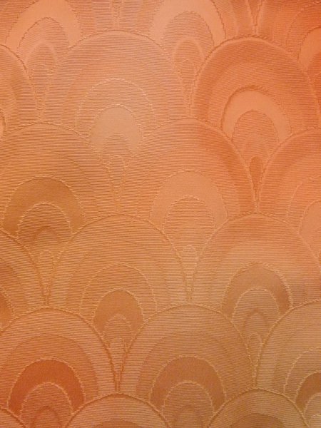 画像5: N1210G 女性用色無地  シルク(正絹) 淡い橙色, ぼかし 【中古】【USED】【リサイクル】 ★★★☆☆【N1210G】 (5)