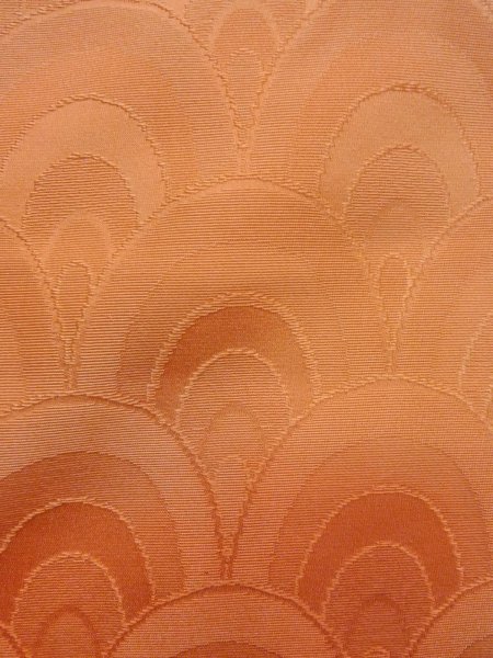 画像6: N1210G 女性用色無地  シルク(正絹) 淡い橙色, ぼかし 【中古】【USED】【リサイクル】 ★★★☆☆【N1210G】 (6)