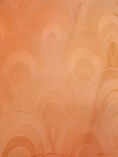 画像7: N1210G 女性用色無地  シルク(正絹) 淡い橙色, ぼかし 【中古】【USED】【リサイクル】 ★★★☆☆【N1210G】 (7)