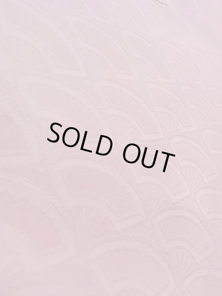 画像9: N1210J 女性用付下げ  シルク（正絹） 薄い灰色がかった桃色, ぼかし 【中古】【USED】【リサイクル】 ★★★☆☆【N1210J】 (9)