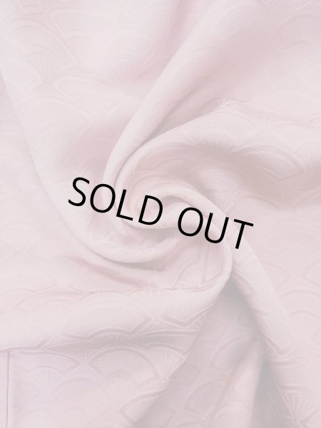 画像13: N1210J 女性用付下げ  シルク（正絹） 薄い灰色がかった桃色, ぼかし 【中古】【USED】【リサイクル】 ★★★☆☆【N1210J】 (13)