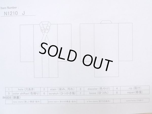 画像14: N1210J 女性用付下げ  シルク（正絹） 薄い灰色がかった桃色, ぼかし 【中古】【USED】【リサイクル】 ★★★☆☆【N1210J】 (14)