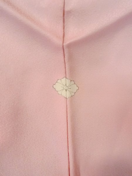 画像5: N1210L 女性用付下げ  シルク(正絹) 淡い桃色, 桜 【中古】【USED】【リサイクル】 ★★★☆☆【N1210L】 (5)