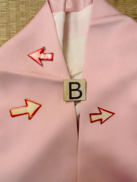 画像21: N1210L 女性用付下げ  シルク(正絹) 淡い桃色, 桜 【中古】【USED】【リサイクル】 ★★★☆☆【N1210L】 (21)