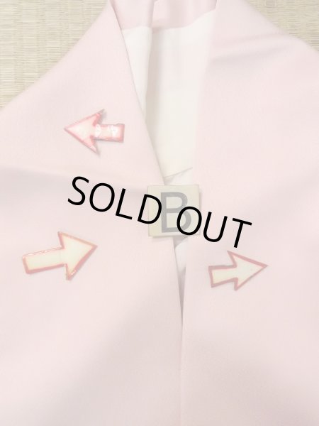 画像21: N1210L 女性用付下げ  シルク（正絹） 淡い桃色, 桜 【中古】【USED】【リサイクル】 ★★★☆☆【N1210L】 (21)