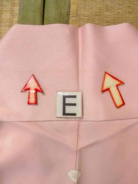 画像24: N1210L 女性用付下げ  シルク(正絹) 淡い桃色, 桜 【中古】【USED】【リサイクル】 ★★★☆☆【N1210L】 (24)