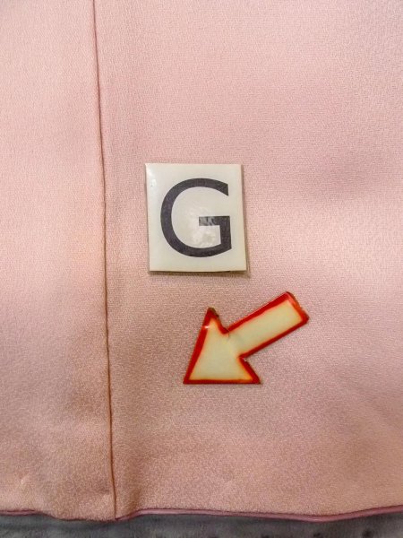 画像26: N1210L 女性用付下げ  シルク(正絹) 淡い桃色, 桜 【中古】【USED】【リサイクル】 ★★★☆☆【N1210L】 (26)