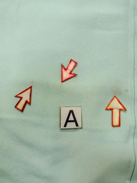 画像16: N1210M 女性用付下げ  シルク(正絹) 淡い水色, 雲 【中古】【USED】【リサイクル】 ★★★☆☆【N1210M】 (16)