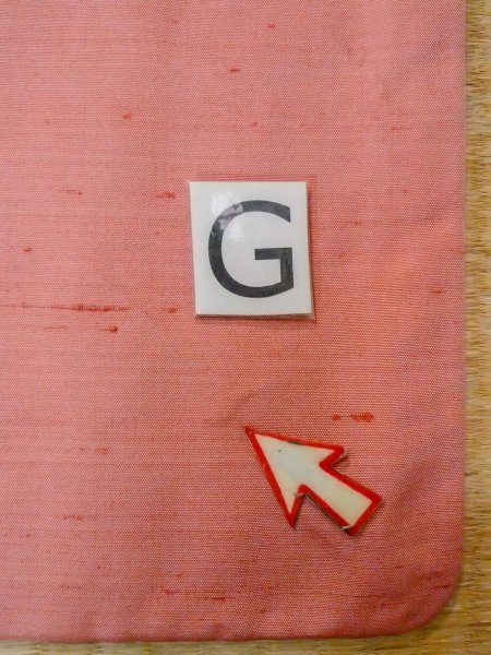 画像22: N1210P 女性用紬  シルク(正絹) 淡い珊瑚色, 菊 【中古】【USED】【リサイクル】 ★★☆☆☆【N1210P】 (22)