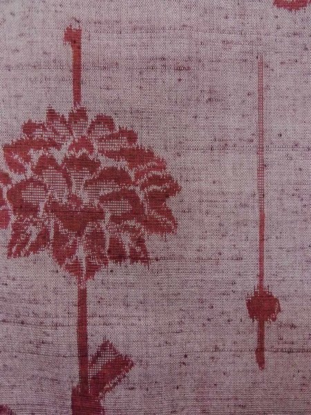 画像7: N1210U 女性用紬  シルク（正絹） 灰色がかったえんじ,  【中古】【USED】【リサイクル】 ★★★★☆【N1210U】 (7)