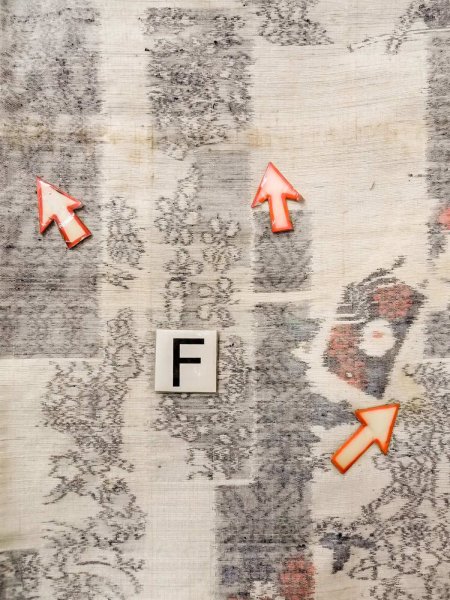 画像19: N1210V 女性用紬  シルク(正絹) アイボリー, 花 【中古】【USED】【リサイクル】 ★★☆☆☆【N1210V】 (19)