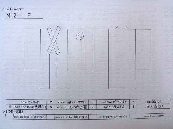 画像13: N1211F 女性用紬 染大島 シルク(正絹) 深いマルチカラー, もみじ 【中古】【USED】【リサイクル】 ★★★☆☆【N1211F】 (13)