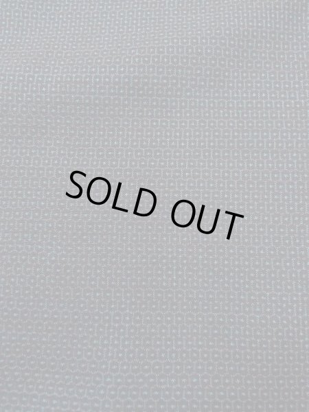 画像5: N1226B 男性用着物 大島紬 シルク(正絹) 青み灰色, 亀甲 【中古】【USED】【リサイクル】 ★★☆☆☆【N1226B】 (5)