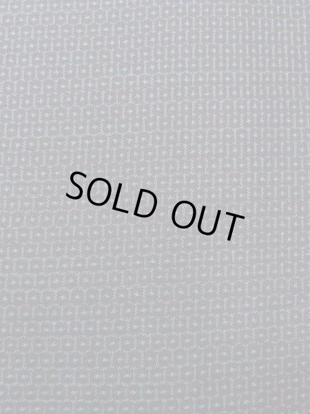 画像7: N1226B 男性用着物 大島紬 シルク(正絹) 青み灰色, 亀甲 【中古】【USED】【リサイクル】 ★★☆☆☆【N1226B】 (7)