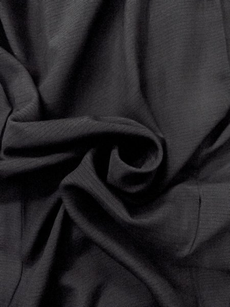 画像11: N1226E 女性用喪服  シルク（正絹） 黒,  【中古】【USED】【リサイクル】 ★★★☆☆【N1226E】 (11)