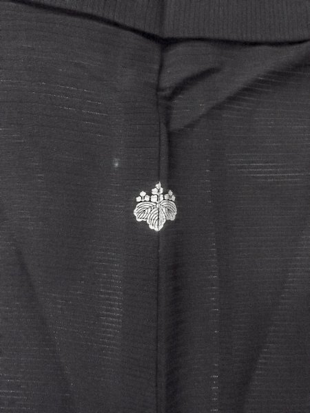 画像3: N1226J 女性用喪服  シルク(正絹) 黒,  【中古】【USED】【リサイクル】 ★★★☆☆【N1226J】 (3)