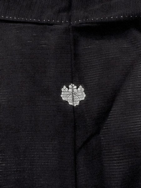 画像3: N1226K 女性用喪服  シルク（正絹） 黒,  【中古】【USED】【リサイクル】 ★★★★☆【N1226K】 (3)