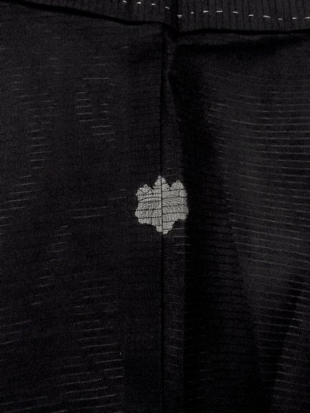 画像3: N1226L 女性用喪服  シルク(正絹) 黒,  【中古】【USED】【リサイクル】 ★★★☆☆【N1226L】 (3)