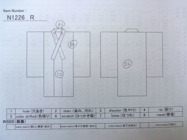 画像12: N1226R 女性用喪服  シルク(正絹) 黒,  【中古】【USED】【リサイクル】 ★★★☆☆【N1226R】 (12)