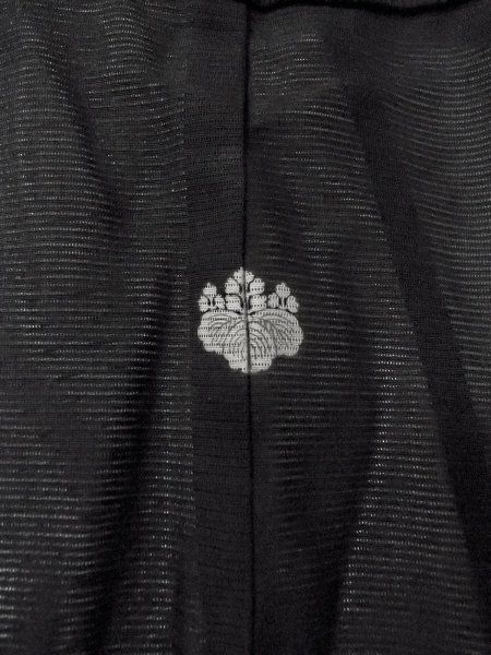 画像3: N1226S 女性用喪服  シルク（正絹） 黒,  【中古】【USED】【リサイクル】 ★★☆☆☆【N1226S】 (3)