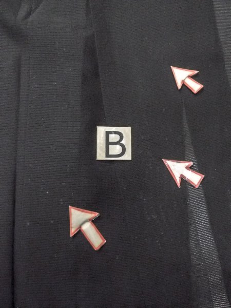 画像13: N1226S 女性用喪服  シルク（正絹） 黒,  【中古】【USED】【リサイクル】 ★★☆☆☆【N1226S】 (13)