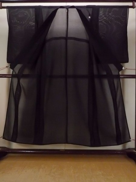 画像2: N1226U 女性用喪服  シルク（正絹） 黒,  【中古】【USED】【リサイクル】 ★★★☆☆【N1226U】 (2)