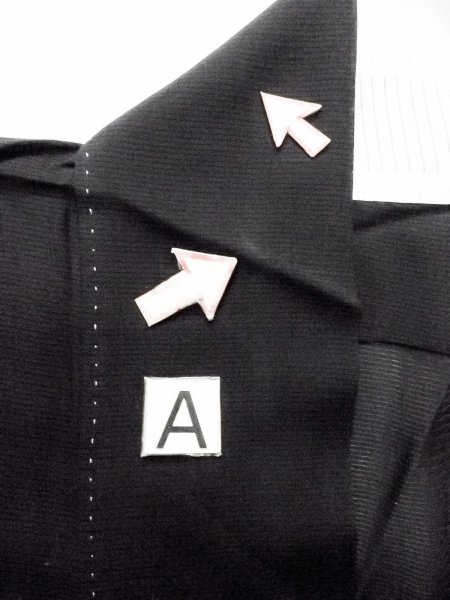 画像12: N1226X 女性用喪服  シルク（正絹） 黒,  【中古】【USED】【リサイクル】 ★★★☆☆【N1226X】 (12)